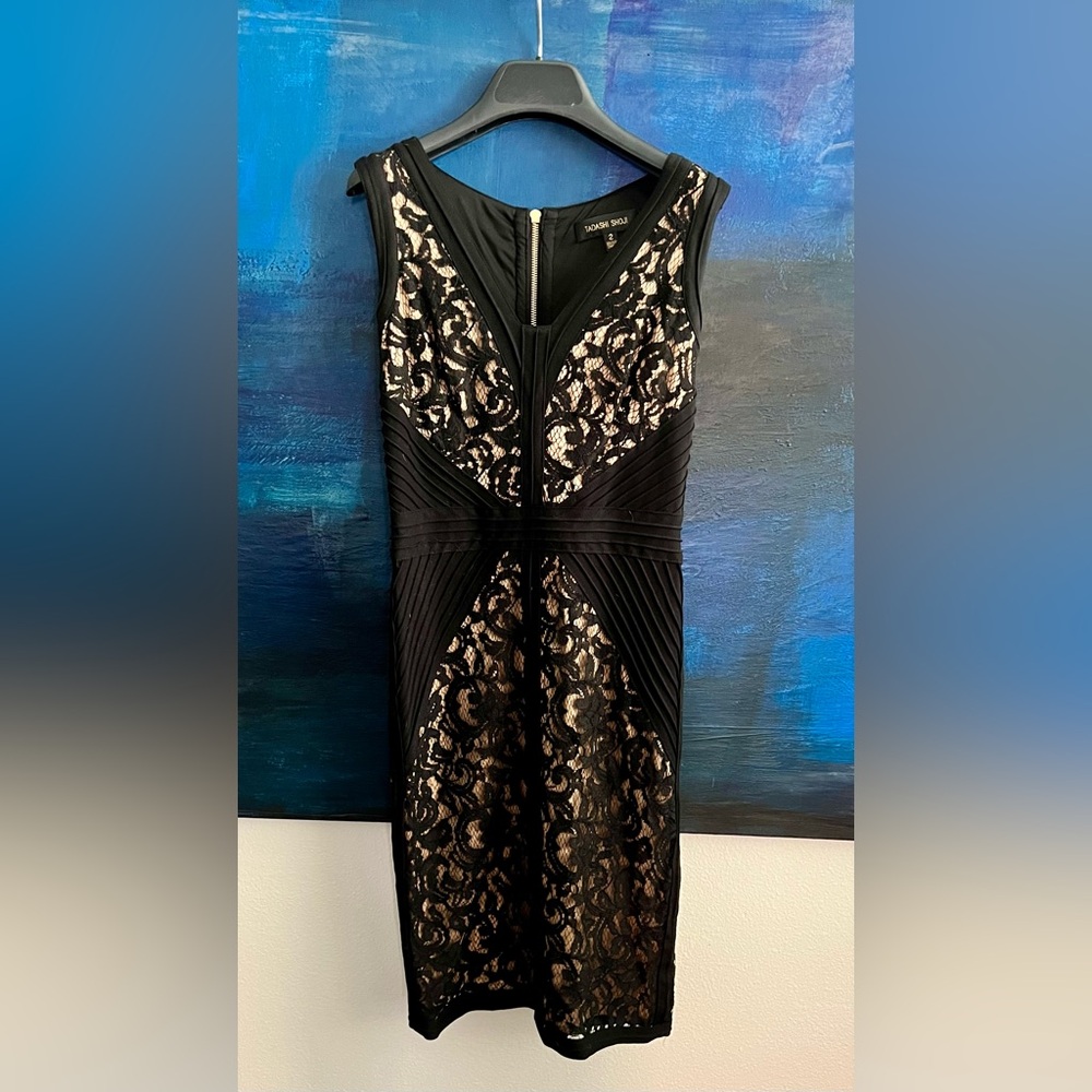 Tadashi Shoji Elegant Black Lace Dress - Picture 4 of 9